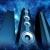 Spinning Blue Speakers HD Video Background 0004