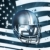 Spinning Silver Football & USA Flag HD Video Background 0030