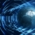 Blue Earth Spinning & Circular Beams HD Video Background 0066