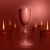 Cup & Candles Maroon HD Video Background 0110