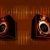 Speakers Brown Black Vibrating HD Video Background 0138