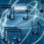 Notes Blue & Circular Beams Spinning HD Video Background 0145