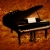 Grand Piano Black & Music Sheet Spinning HD Video Background 0155