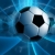 Soccer Ball Spinning Blue HD Video Background 0159