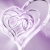 Hearts Violet Spinning HD Video Background 0341