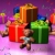 Bear  & Assorted Gifts Turning HD Video Background 0371