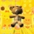 Stuff Toy Brown Spinning HD Video Background 0377