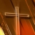 Glowing Gold Cross & Flying Small Crosses HD Video Background 0424
