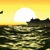 Ship, Airplane, & Sunset Moving HD Video Background 0476