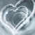 Hearts Silver Glowing & Revolving HD Video Background 0495