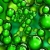 Balls Green Floating & Spinning HD Video Background 0616