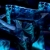 Abstract Blue Bones Spinning HD Video Background 0636