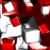 Squares Red & White Bouncing HD Video Background 0770