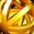 Circles Gold Glossy Spinning HD Video Background 0781