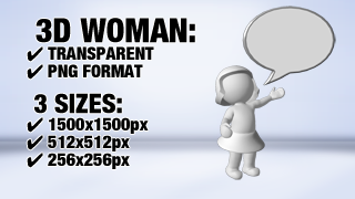 Woman Presenation 3 3D