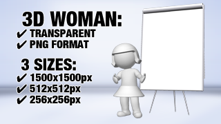 Woman Presenation 4 3D