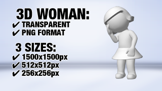 Woman Puzzle 3D