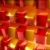 Red Gold Cubes Glossy Spinning HD Video Background 0831