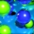 Blue Yellow Green Circles HD Video Background 0832