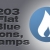 Flat Blue 128 px Icon Stamps Collection