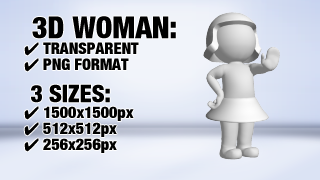 Woman Stop 3D