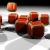 Cubes Orange Assembling & Disassembling Pyramid HD Video Background 1040