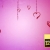 Ornament Hearts on Strings Purple HD Video Background