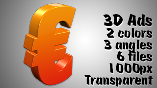 3D Advertising Graphic – Euro Symbol