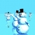 Snowmen Waving & Spinning HD Video Background 1084