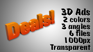 3D Advertising Graphic – Deals