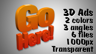 3D Advertising Graphic – Go Here