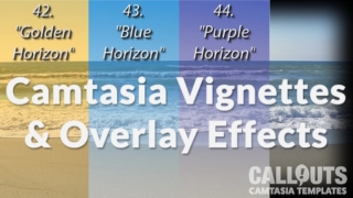 Camtasia Vignettes and Overlay Effects