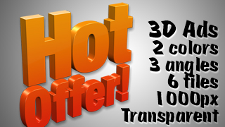 3D Advertising Graphic – Hot Offer