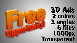 3D Advertising Graphic – Free Oppurtunity