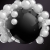 Abstract Black and White Glossy Magnetic Pearls HD Video Background 1221