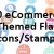 Ecommerce Themed Flat Icons/Stamps