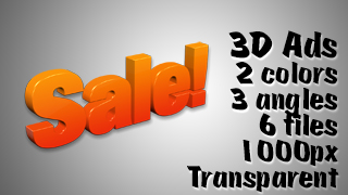 3D Advertising Graphic – Sale 2