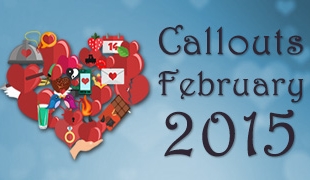 Callouts February 2015, Award Ceremonies and Happy Valentine!