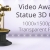 Video Award Statue 3D Guy