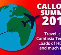 Summer 2015, Travel Icons, Camtasia Swoops and Much More