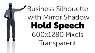 Speech Business Silhouette Mirror Transparent