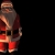 3D Santa with Lamp Dark Background