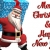 3D Santa with Christmas Gift Merry Christmas Greeting