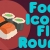 Food Icons Stamps Flat Round