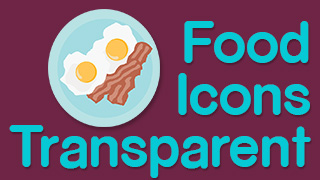 Food Icons Stamps Transparent