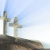 3 Crosses on Hill Light Rays Illustrated Background