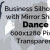 Dancing Business Woman Silhouette Mirror Transparent