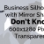 Business Woman Don’t Know Expression Silhouette Mirror Transparent