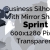 Sprinting Business Woman Silhouette Mirror Transparent