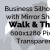 Business Woman Walking Thinking Silhouette Mirror Transparent